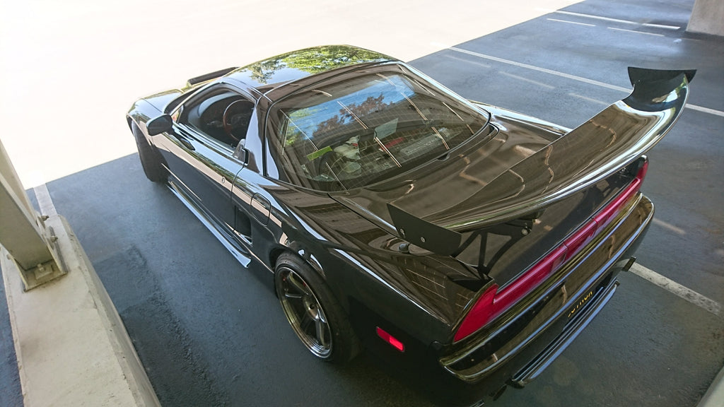 DJ's all-black NSX with BCL Cutout GT Wing